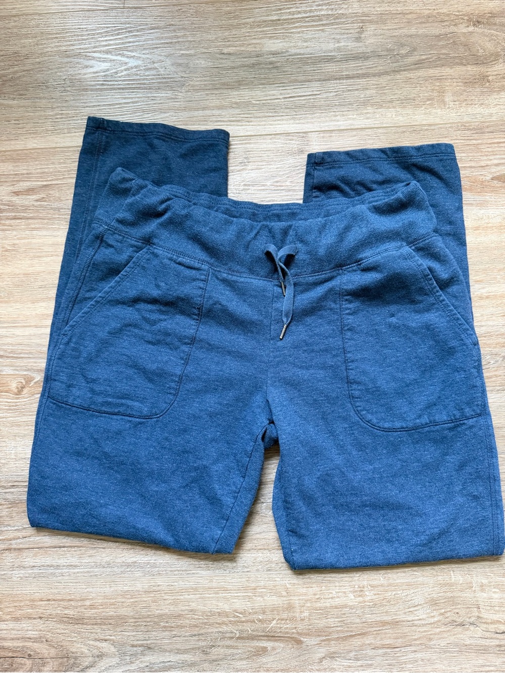 Blue Eddie Bauer Cozy Drawstring Pocket Sweatpants - Deep Navy